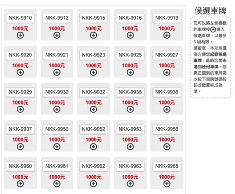 車牌尾數7|選號及轉帳